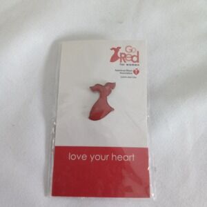 American Heart‎ Association Go Red For Women Red Dress Enamel Pin 2007